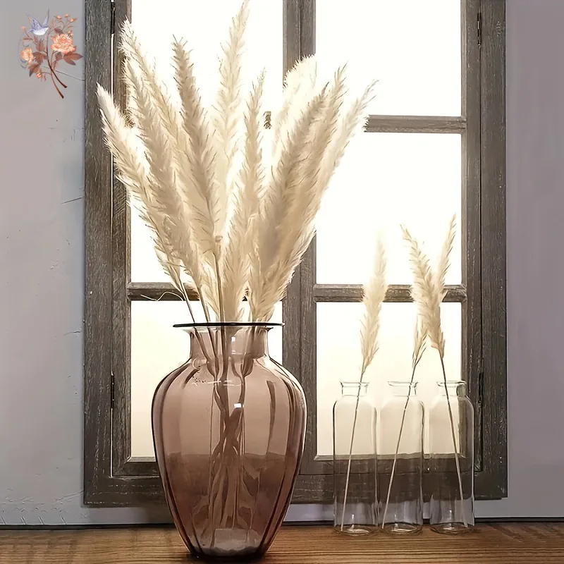 15 Herbes Séchées Artificielles Rouge – Bouquet Roseau Faux 60 Cm Pour Vase, Déco Mariage, Maison & Cadeau