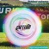 Noctilucence Colorful Flying Saucer Outdoor Leisure Toys Portable Game Flying Disc Competitions Sport Led Luminous Beach Frisbee 3