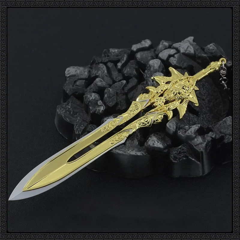 God of War Weapon Blade of Olympus Blades Chaos Zeus Kratos Game Keychain Katana Sword Real Collection Desktop Display Toy