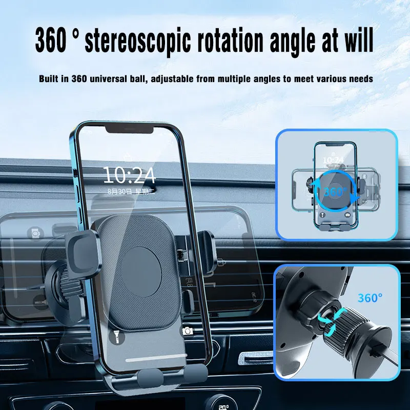 

Universal Gravity Car Air Vent Mount Cradle Holder Stand for iPhone Mobile Cell Phone GPS Handsfree Car Bracket