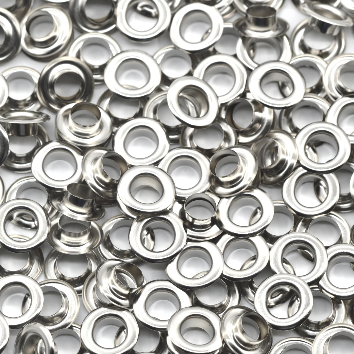 Eyelet Grommet Ring Eyelet Grommet Ring Kit Grommet Eyelet Kit KALASO Brass Material Silver Color Grommet Eyelets With Washer Leather Craft Shoes Belt Cap Clothes Handmade DIY Accessories