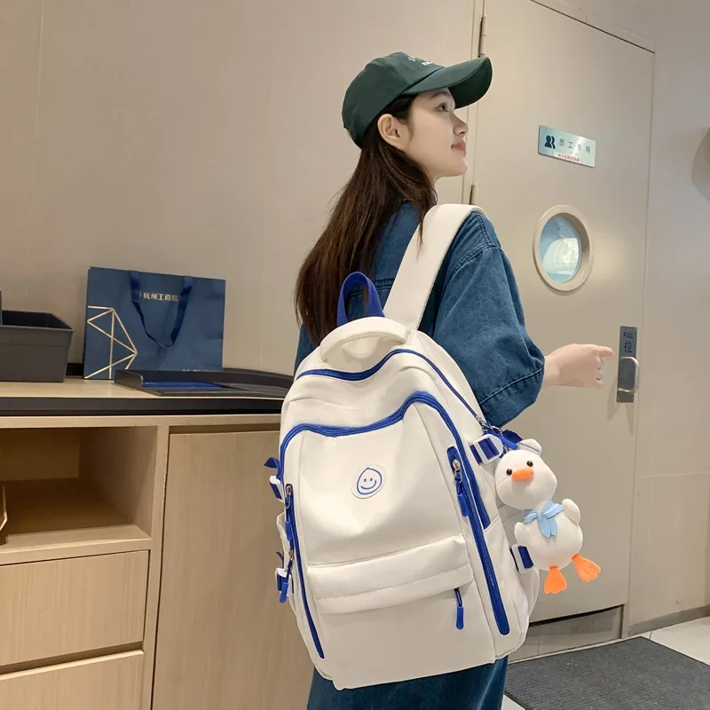 Fashion Backpack Warterproof Nylon Women Anti-theft Shoulder Bag Casual Large Capacity School Bag For Teenager Travel Rucksack