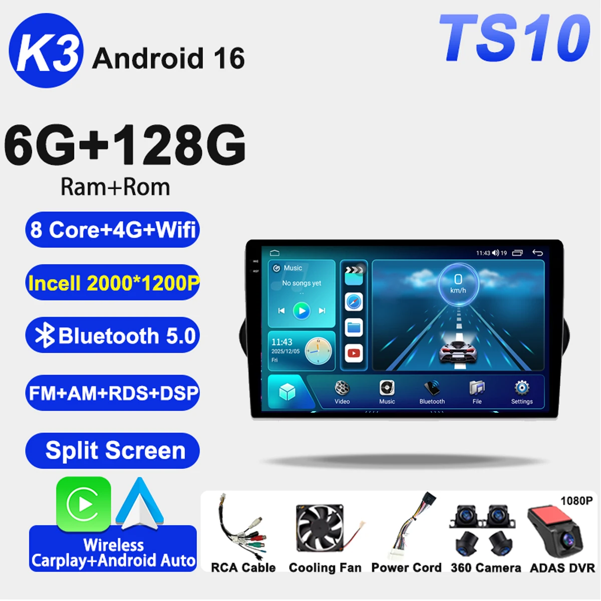 2K-6G 128G 360