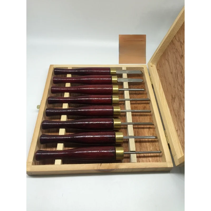 8PCS High speed Steel Mini Lathe Wood Cutter Quality Durable Carving