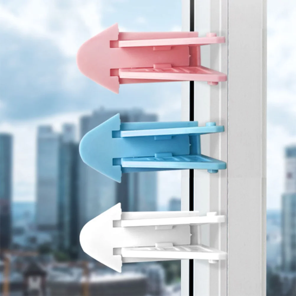 6 Pcs Child Safety Lock Locks for Sliding Doors Window Baby Proof Glass Abs cabinet door lock door lock buckle