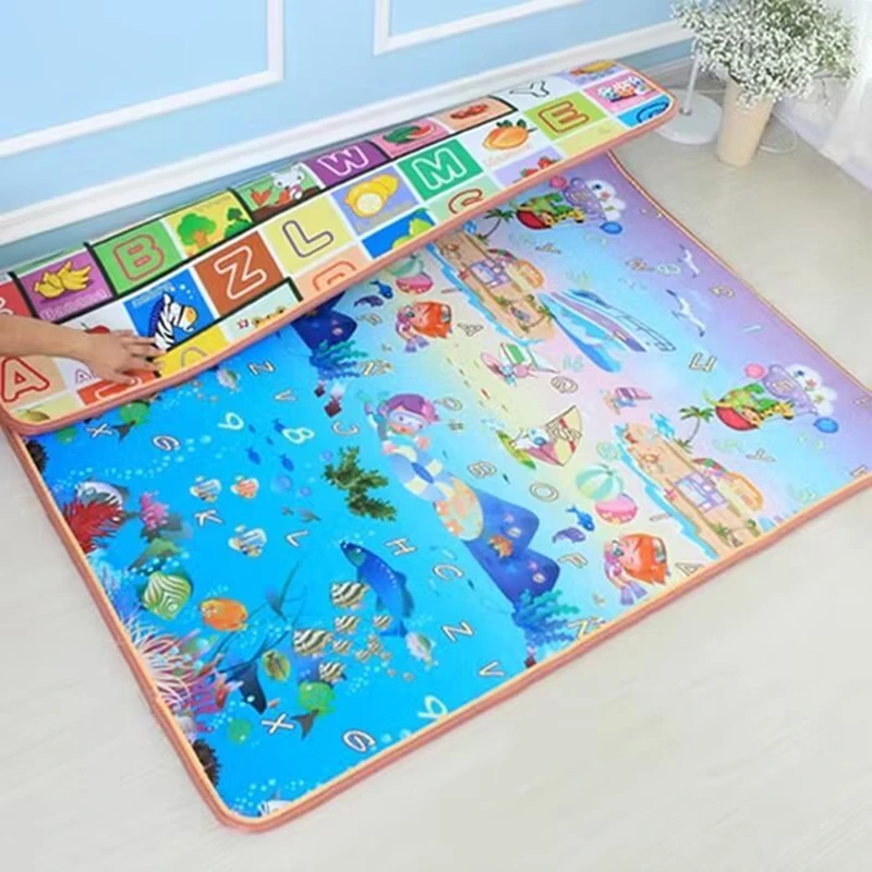 Multiple size options Play Mat for Children's Safety Mat Friendly Crawling Play Mats Carpet Rug Playmat 2 thickness options