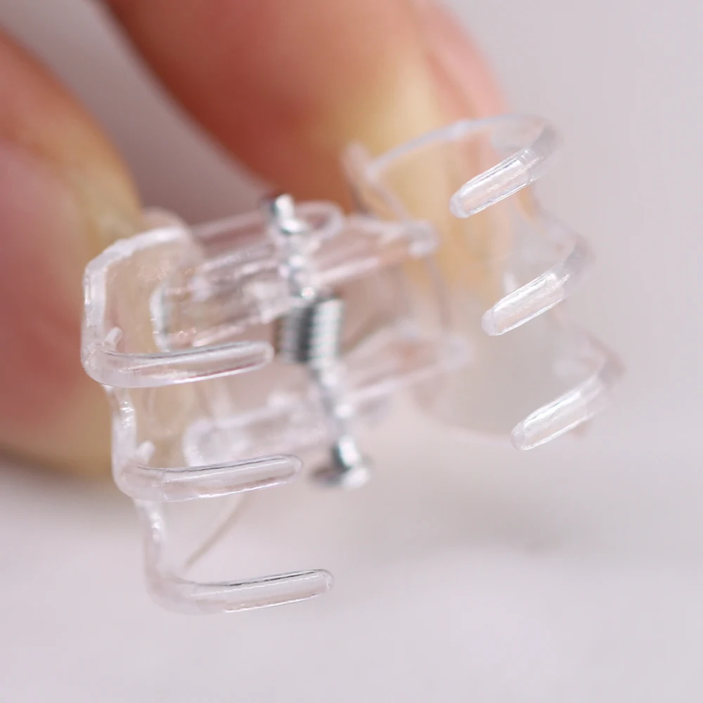20-100PCS Transparent Garden Plant Clips Clear Plastic 6-Claw Orchid Clamp Flower Climbing Stem Butterfly Decorative Support