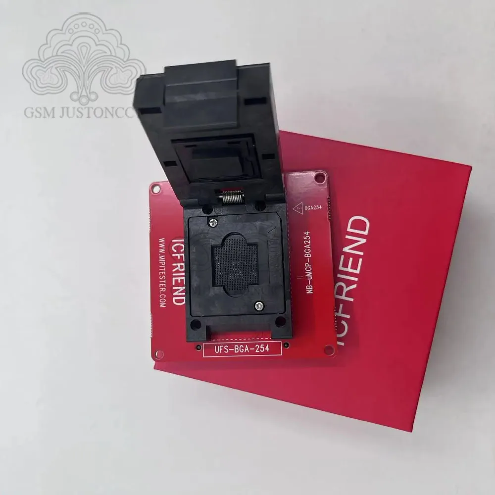 새로운 Icfriend NB-Umcp-Ufs BGA 297 254 153 소켓은 mipitester mini 및 Gera2 호스트용 IC가 있습니다.