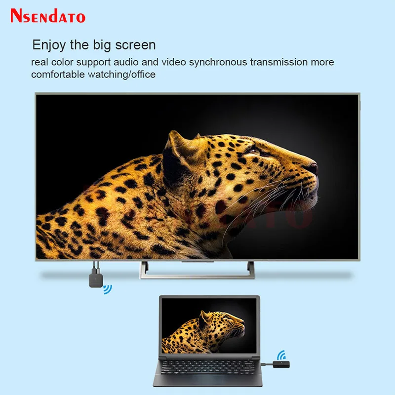 5G HDMI Wireless Video Transmitter Receiver Extender 50m 1 To 8 1080P HDMI Video Screen Share TV Stick For Camera PC To TV