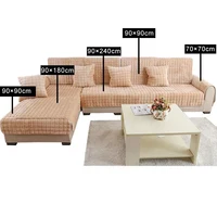 ผ้าคลุมโซฟา Chenier สำหรับตกแต่งห้องนั่งเล่นสไตล์โมเดิร์น กันลื่น ทนทานต่อการสึกหรอ ทำความสะอาดง่าย ดีไซน์เรียบง่าย 6