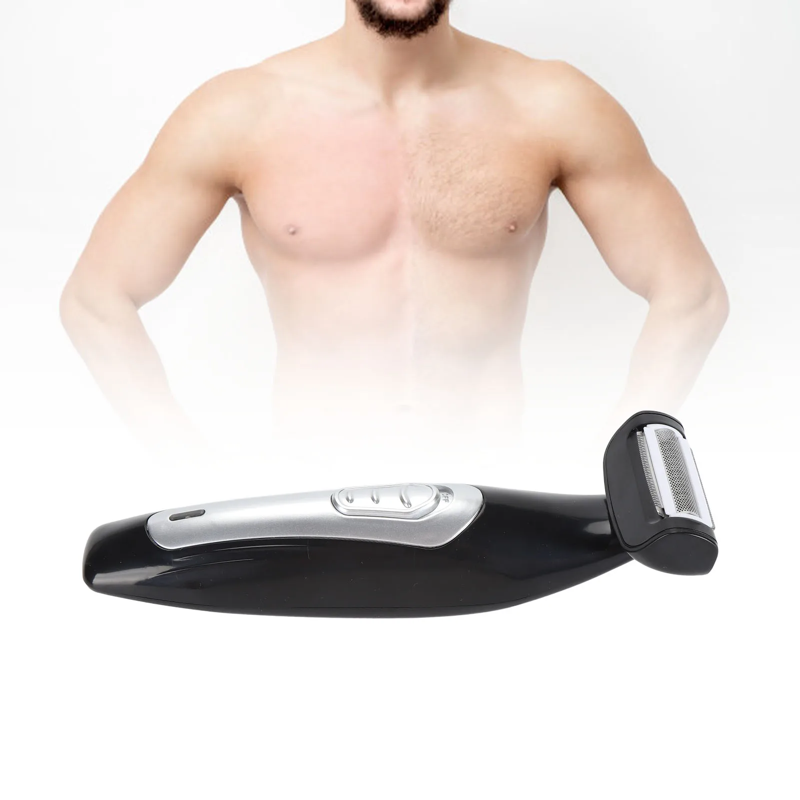 Extreme Reach Removable Handle Power Burst Wet Dry Use Groomer Back Trimmer For Men_voghion.com