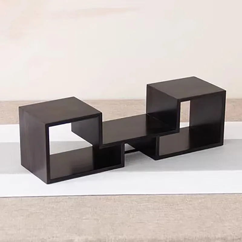 Monochrome Bamboo Vase Display Rack, Teapot Holder, Purple Sandalwood, Minimalist Chinese Style, Duobao Pavilion