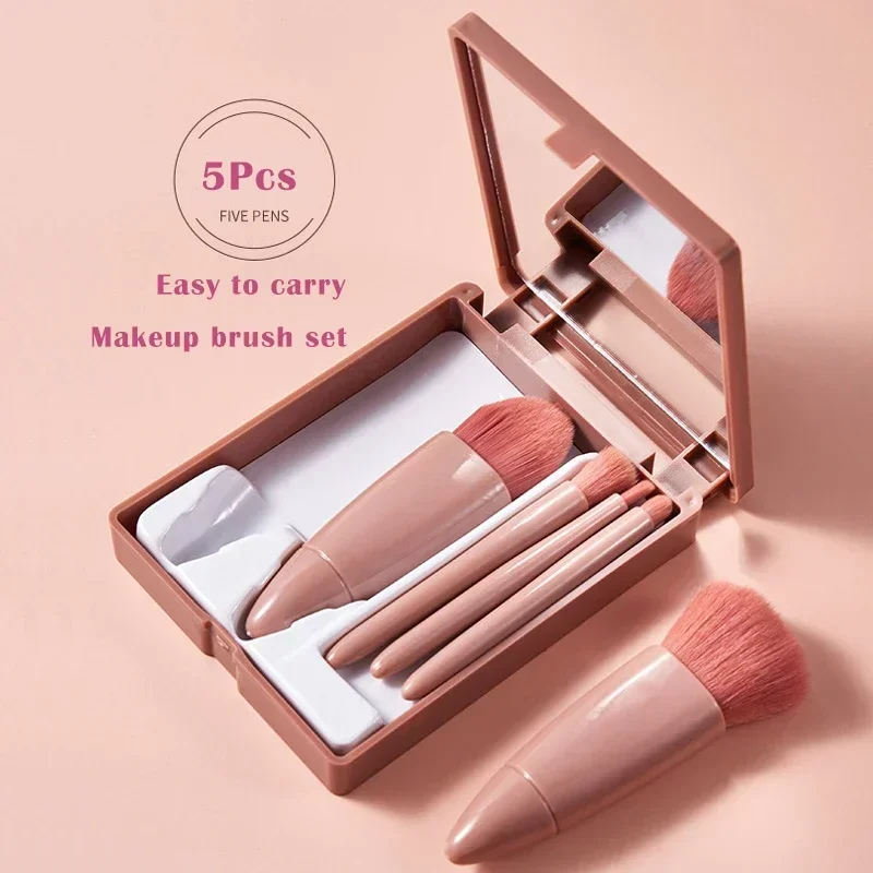 Makeup Brushes Tool Set Cosmetic Powder Eye Shadow Foundation Blush Blending Mini Make Up Brush 5Pcs Makeup Brush Maquiagem makeup brush set