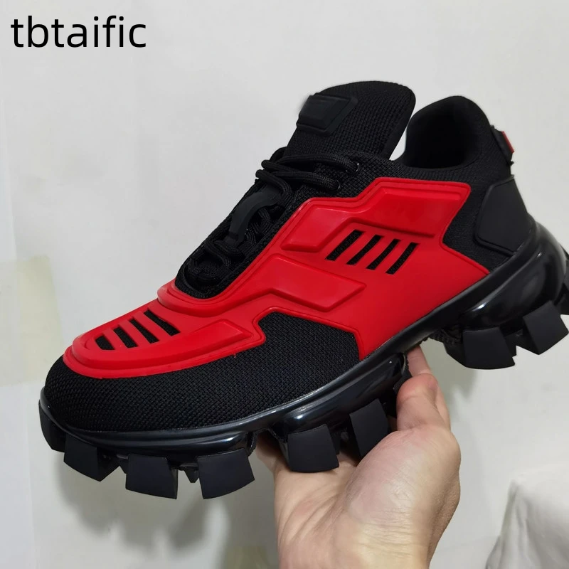 

Designer Thick Sole Sneakers Air Mesh Breathable Lace Up Running Shoes Men's Classic Patchwork Mules Casual Flats Unisex