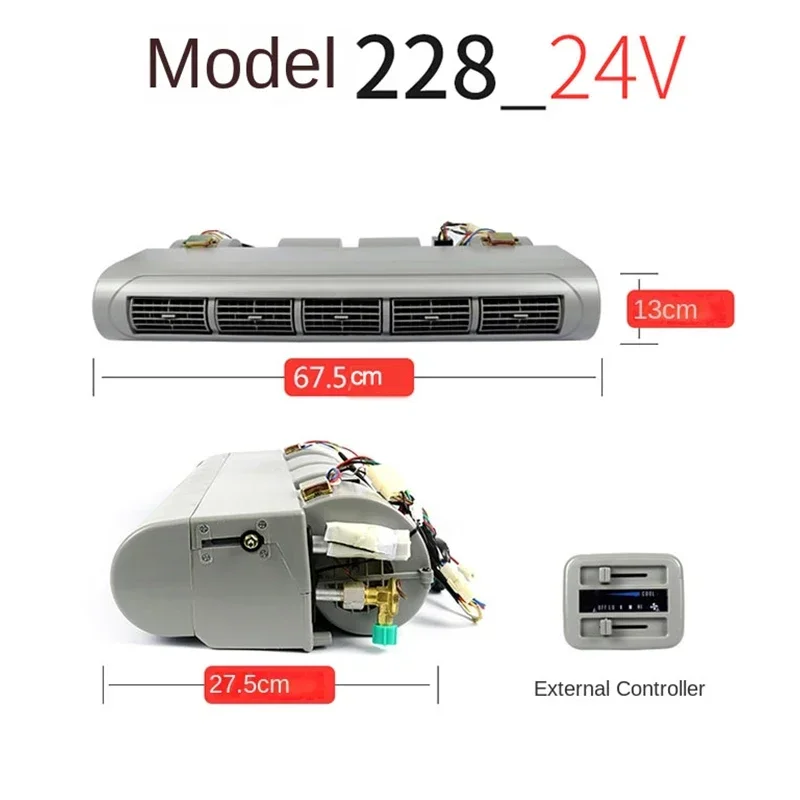 12V/24V General Automotive Air Conditioning Evaporator on-board Refrigeration Modification Accessories for Car RV School Bus Van