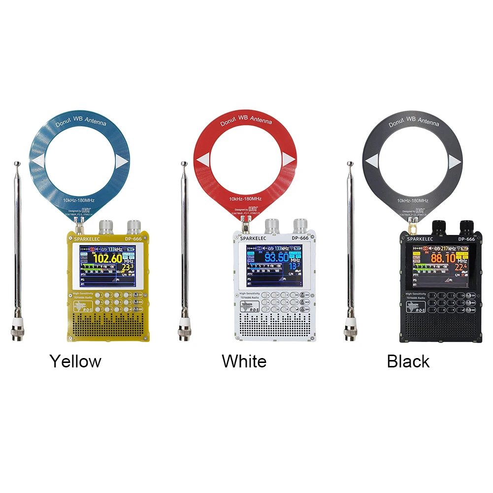 New DP-666 TEF6686 DSP Full Band Portable DSP Radio with 2.8-inch IPS LCD Display High Sensitivity DSP Receiver Radio Reciever