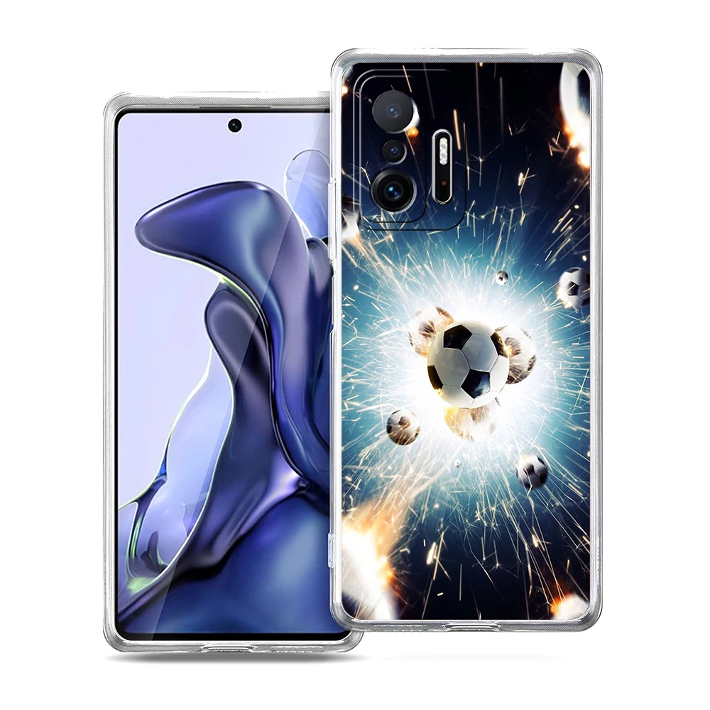 Transparent Soft Football Soccer Phone Case