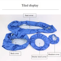 Housse de protection dentaire en cuir PU Anti-true de haute qualité, imperméable, Anti-poussière, pour siège dentaire, quatre pièces, différentes couleurs 6
