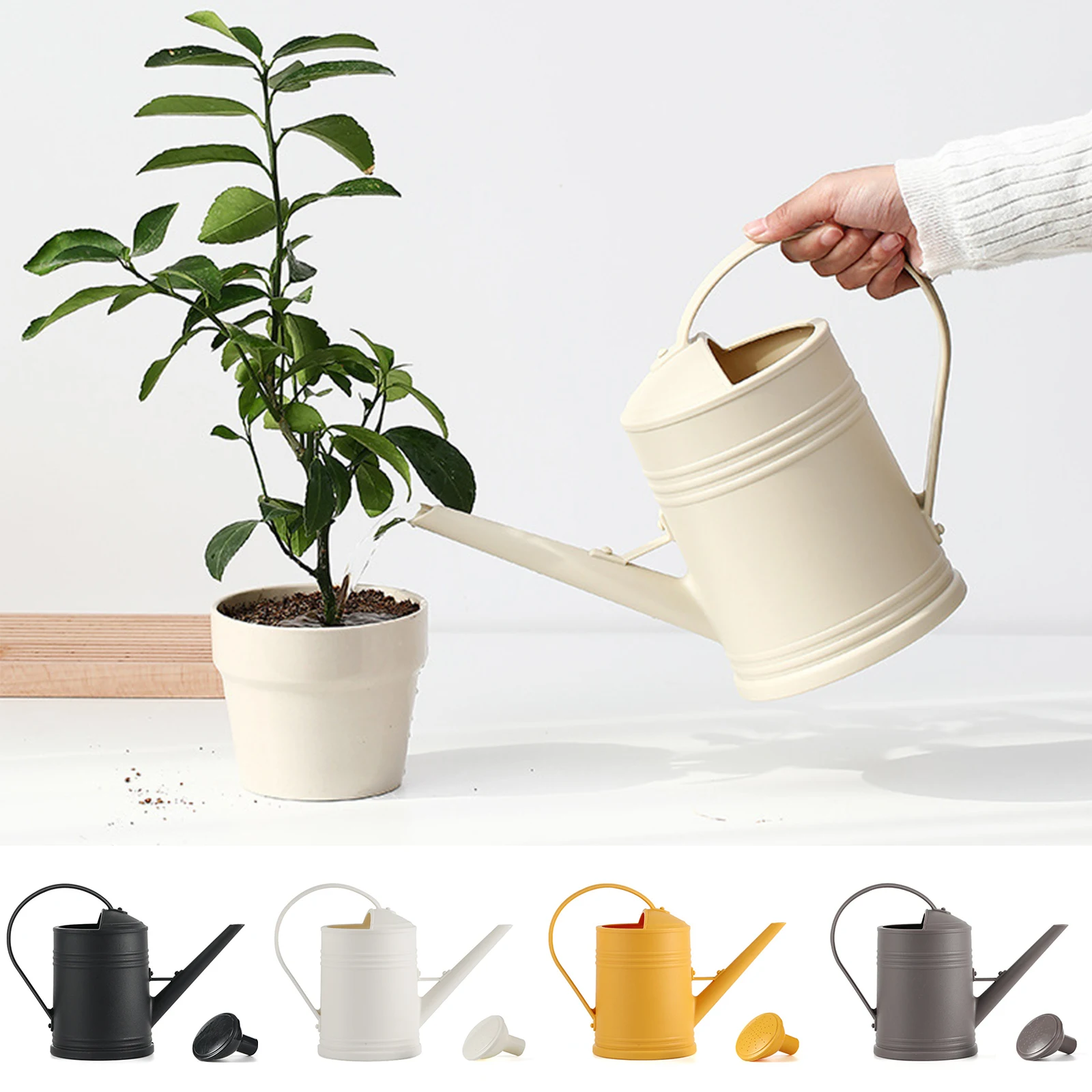 

Полив большой емкости для комнатных растений, емкость 2 л, полив для цветов, уличный инструмент с длинным носиком для садовых цветов