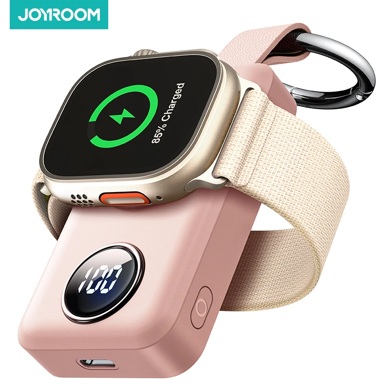 Joyroom 2000mAh Portable Wireless Charger for Apple Watch Series 8/Ultra/7/6/5/4/3/2/SE iWatch Charger Magnetic Power Bank