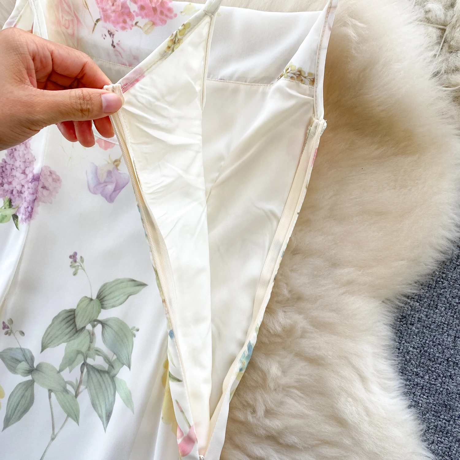 French Elegant Beach Dress New Women Sexy Floral Printed Slim Mid Length Ruffled Party Dresses Ladies Summer Long Robe