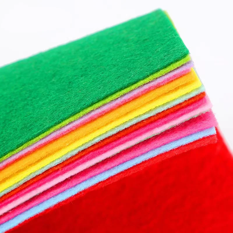 Teramila 1-5mm Thick Colorful DIY Felt Fabrics, Crafts Materials Polyester  Cloth Bundle for Crafts Sewing, DIY Handmade 10-20PCS