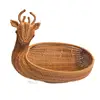 Simulated Animal Storage Bamboo Basket Vine Basket Storage Basket Home Storage Decoration Home Fruit Imitation Weaving Basket 4