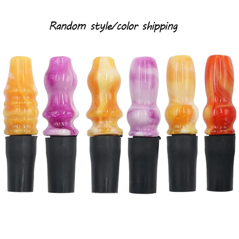Resin Hookah Mouthpieces For Sheesha Chicha Narguile Shisha Water Pipe Accessories Silicone Hang Rope Strap Mouth Tips 2