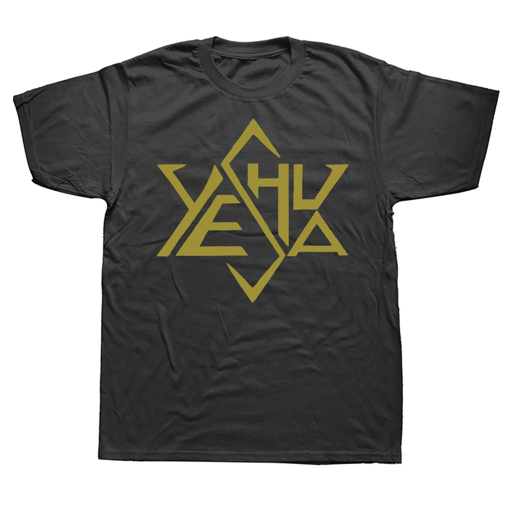 

Yeshua Jesus Gold Tetrahedron T Shirts Graphic Cotton Streetwear Short Sleeve Birthday Gifts Summer Style T-shirt Mens Clothing