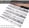 14inch Soft Self Close Drawer Slides 6 Pairs (12pcs) Full Extension Ball Bearing Drawer Slides 3 fold Full Stretch Side Mount 3