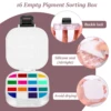 Airtight Paint Palette with Lid 16 Wells Travel Paint Palette Box with Folding Paint Brush Washing Bucket Multifunctional 3