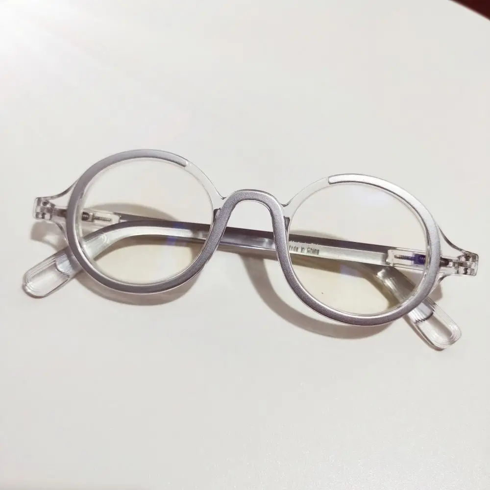Occhiali da Lettura Vision Care con Montatura Rotonda e Aste a Molla, Occhiali Presbiopici per Ipermetropia, Montatura Ottica in Resina Ultra Leggera - immagine 2