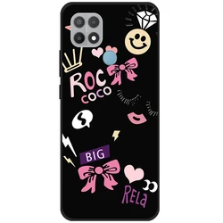 Premium Silicon Soft TPU Phone Case Bumper - Elegant Back Cover Protection for OPPO A15S (No.1)