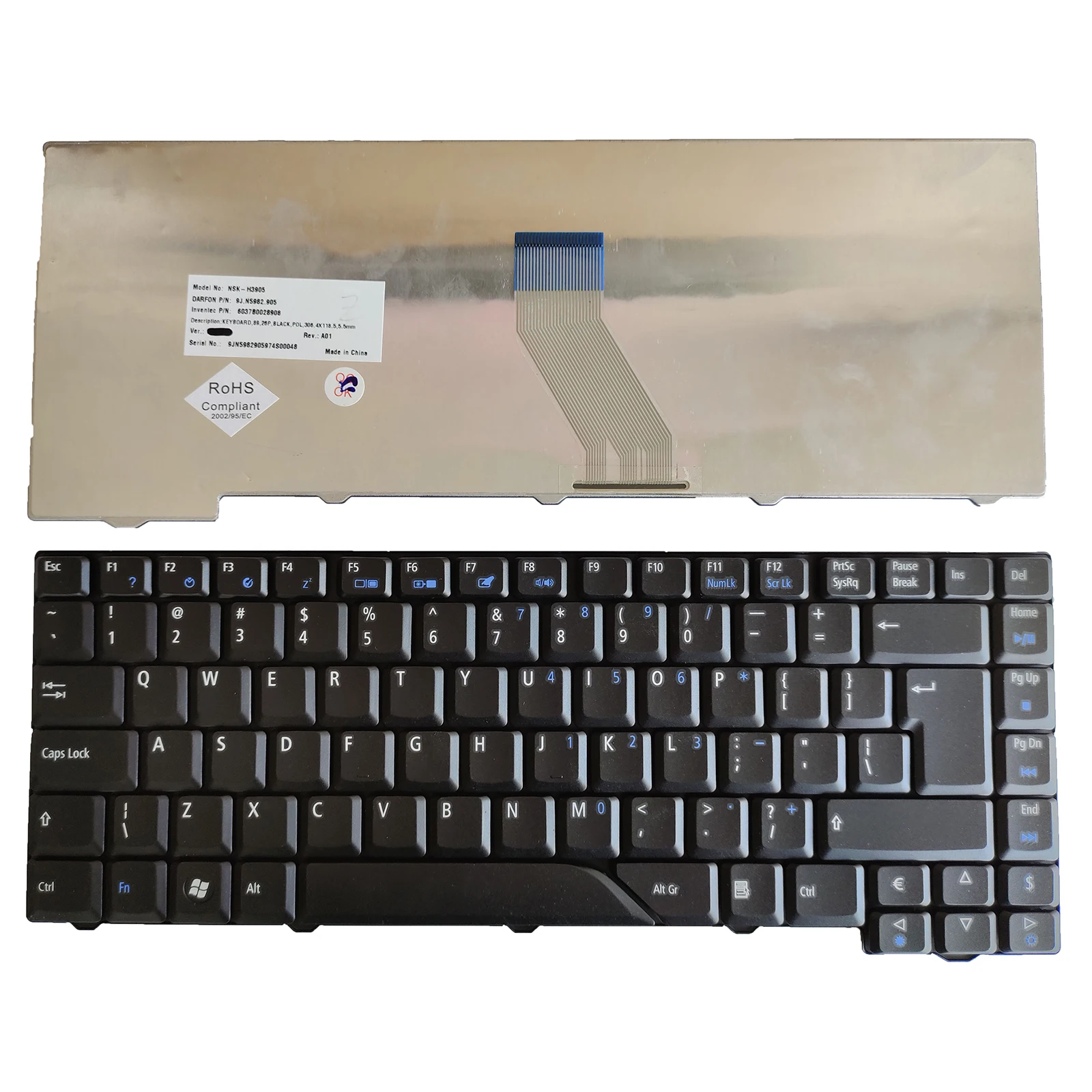 Tastiera Ui Per Acer Aspire 4520 4520G 4530 4530G 4710 4710G 4710Z 4710Zg