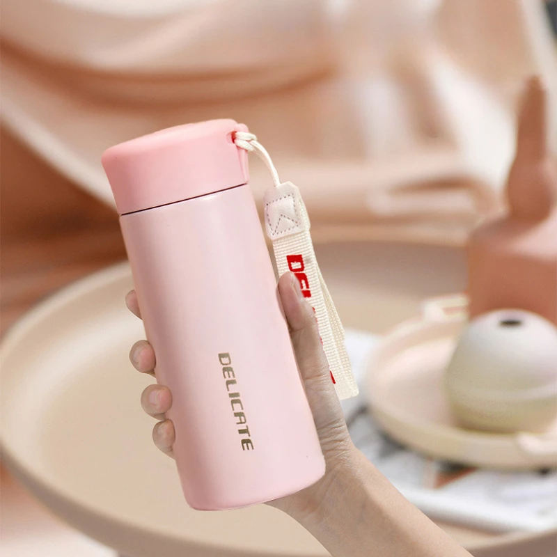 High Aesthetic 316 Stainless Steel Mini Insulated Bottle for Students Small Capacity Outdoor Portable Pocket Cup