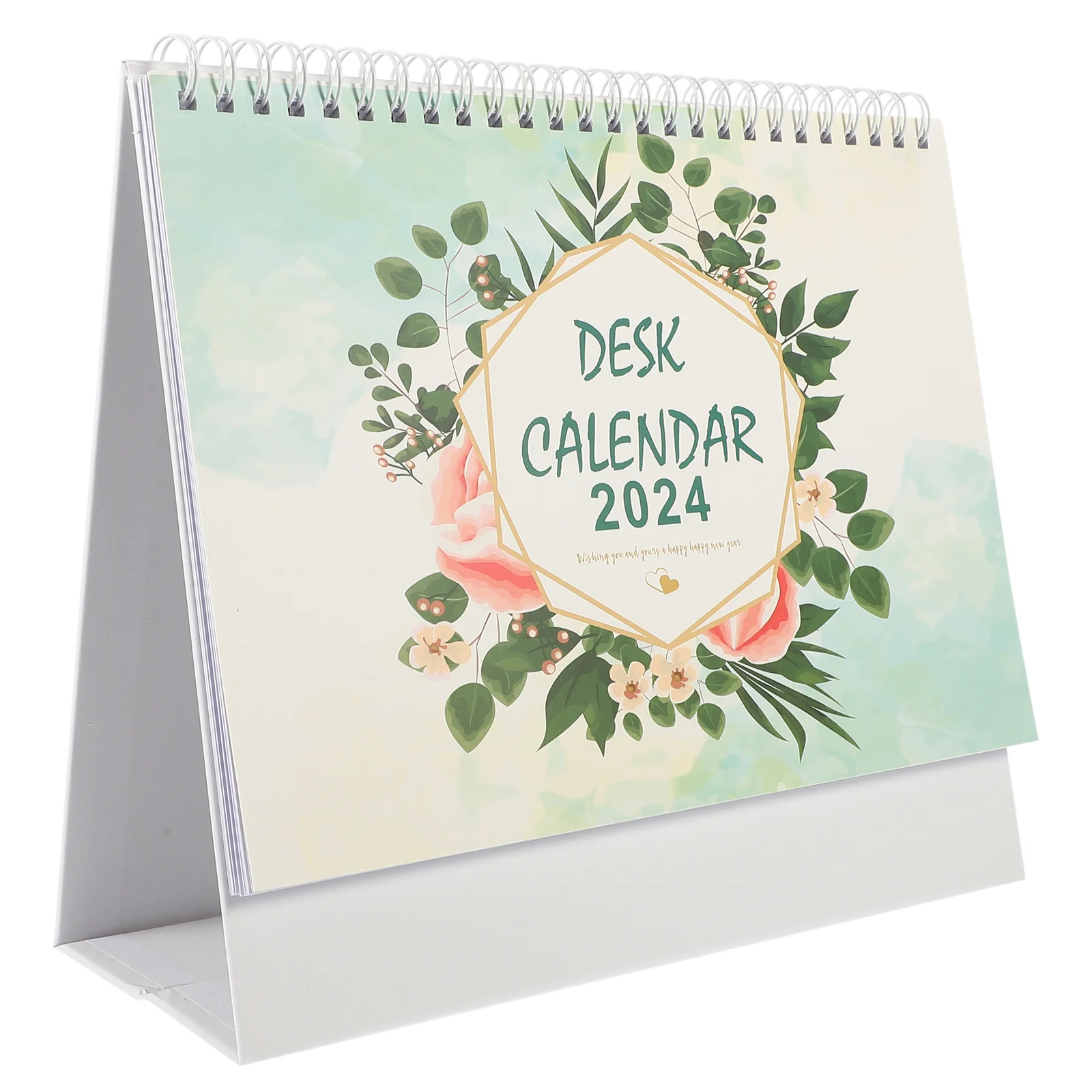 Desk Calendar Desk Calendar Ornament Stand Up Flip Calendar Decor Desktop Calendar Stationery for Home Office Supplies