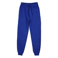 Classic Men‘s Polyester Sweatpants Loose Long Pants Fitness Sports Workout Joggers Solid Color Drawstring Casual Track Trousers