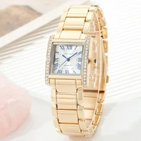 New Fashion Roman Scale Women Watches Luxury Ladies Wristwatch Quartz Watch Rhinestone Men Women Watches Relogio Feminino Clocks 1