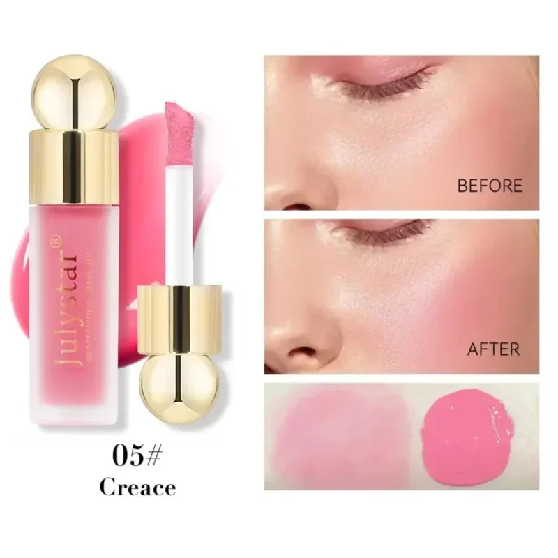 Multi-function Blush Stick Natural Cheek Face Rouge Blusher Cream Lasting High Color Rendering Brightening Skin Tone Waterproof blush stick facial blusher blush cream cream blusher