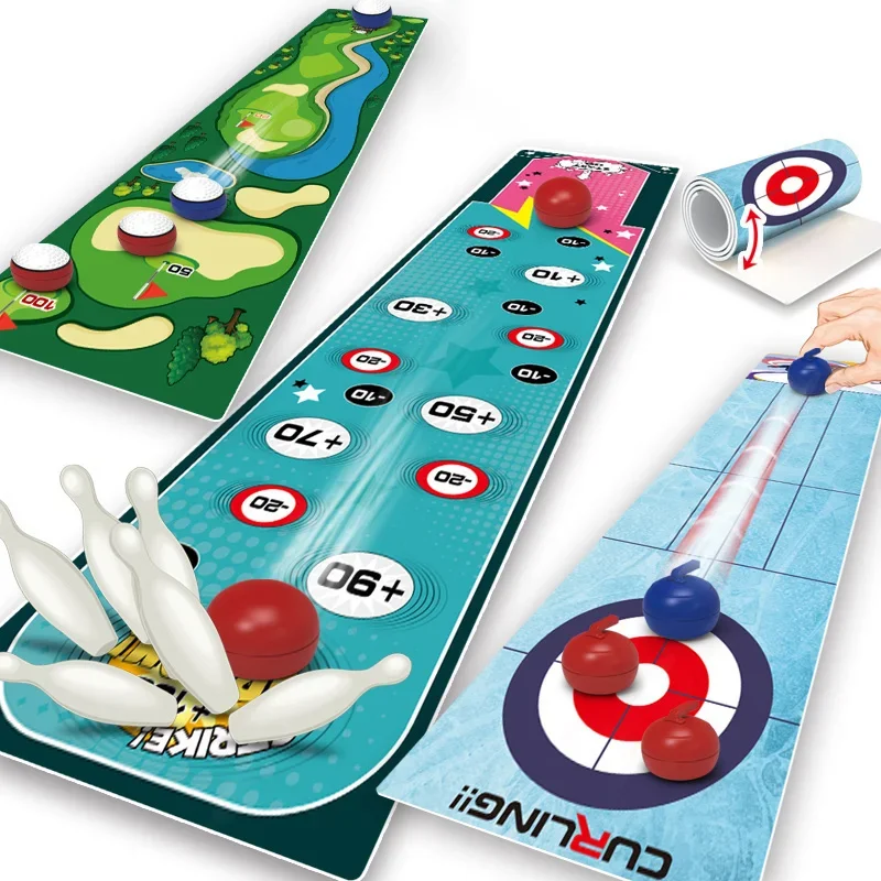 Mini Desktop Bowling Toy Set for Children's Fun Indoor Cartoon Table Game Set for Boys and Girls Children's Development Sports 2