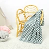 Newborn Baby Blankets Cotton Soft Toddler Kid Bedding Sofa Crib Quilt 100*80 CM Plaid Infant Boy Girl Stroller Wrap Swaddle Knit 3