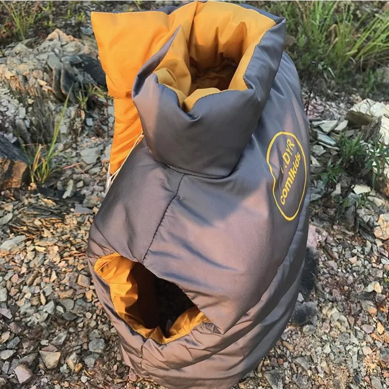 2024 New Boys Girls Winter Autumn Sleeveless Hooded Vest Jacket Cartoon Print Coat Kids Warm Outdoor Clothing Children Down Vest