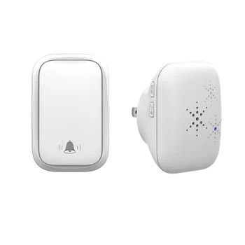 가정용 무선 초인종, 배터리 프리 방수 초인종, 가정, 사무실, 교실용, 미국 플러그, 3 볼륨 레벨 38 송