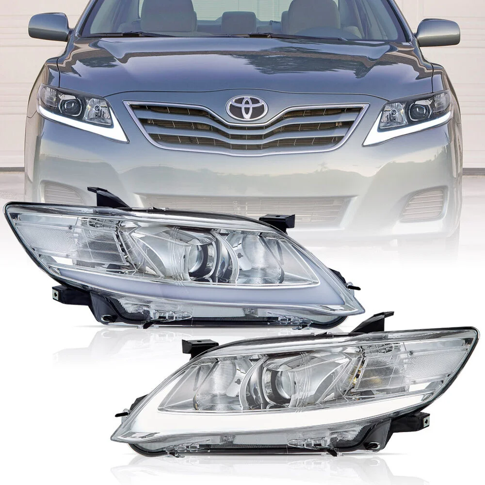 Car Lights Left+right Led Drl Headlight For 2010 2011 For Toyota Camry