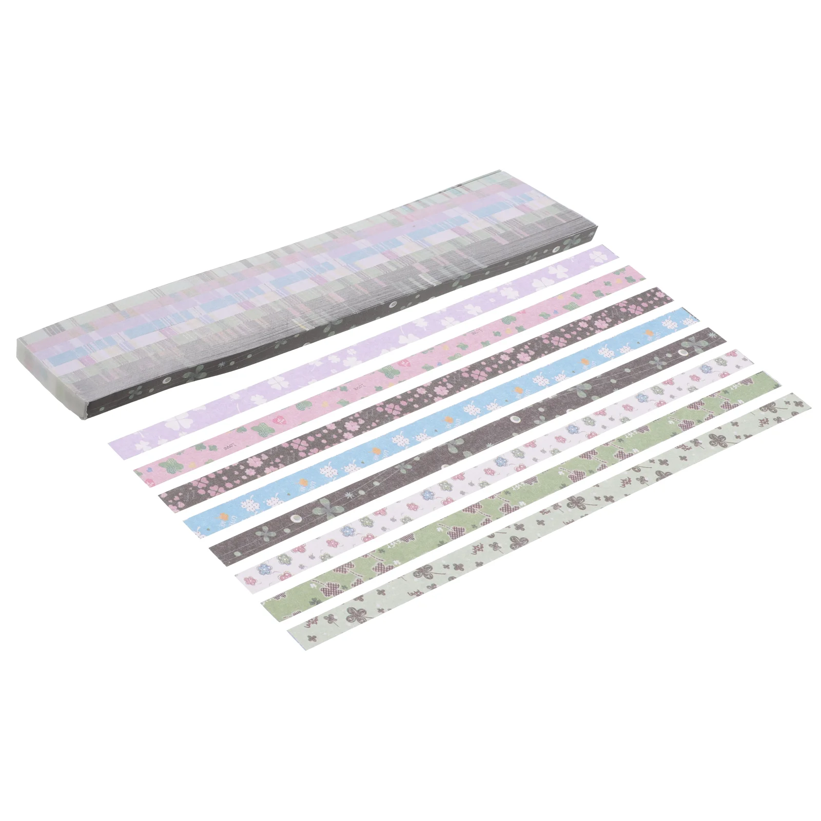540 Pcs origami paper stars hand festival folding four leaf strip strips children kids