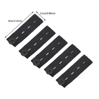 Ceinture d'extension de pantalon unisexe, 5 pièces, bande de taille, pantalons serrés, jupes en jean, crochets à boutons de maternité, vêtements, fournitures de couture pour bricolage 6