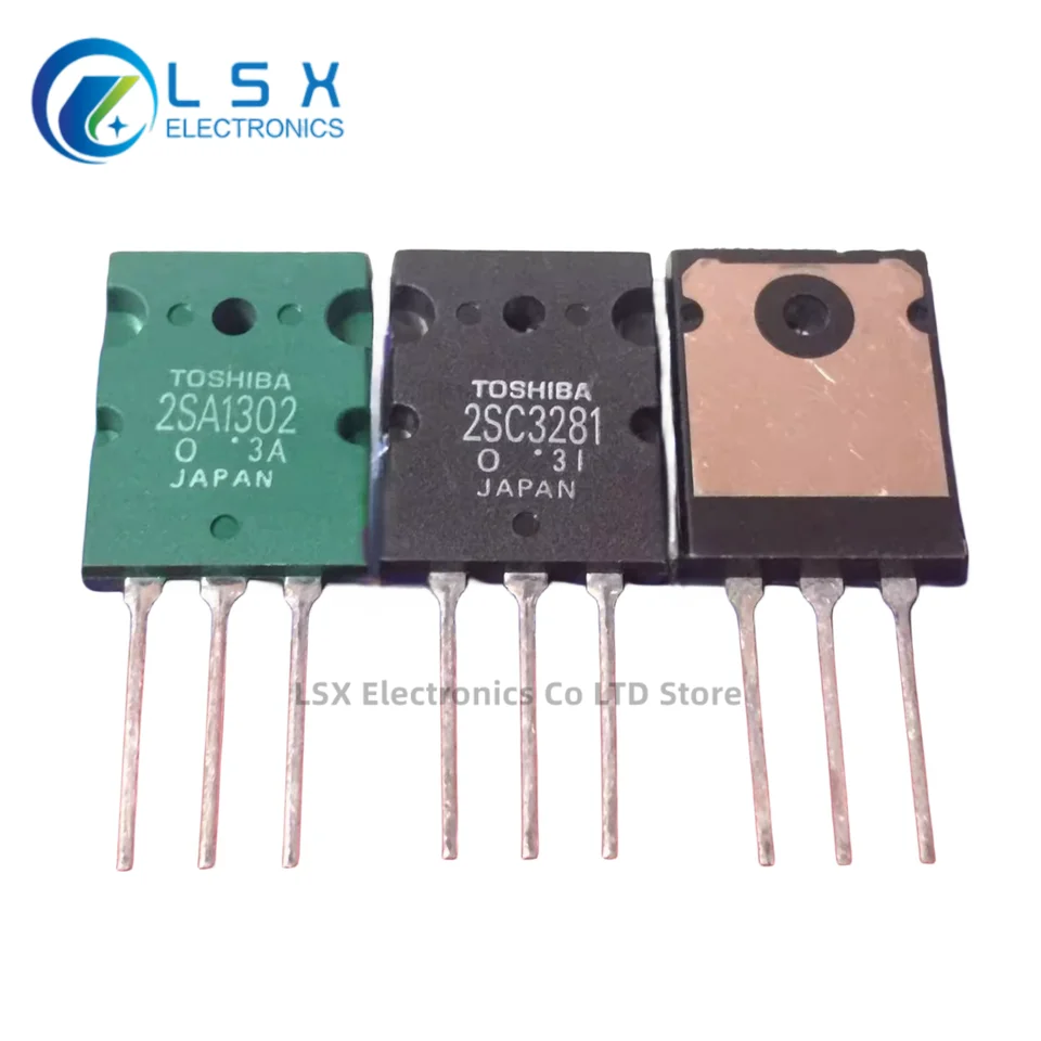 TOSHIBA 2SA1301 / 2SC3280 Transistor Pairs - TO-3PL Package (5 Pair / 10 Pcs)-859673