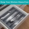 Storage Rack Organizer Box Utensil Organizer Cutlery Organizer Tray Plastic Flatware Organizers 3