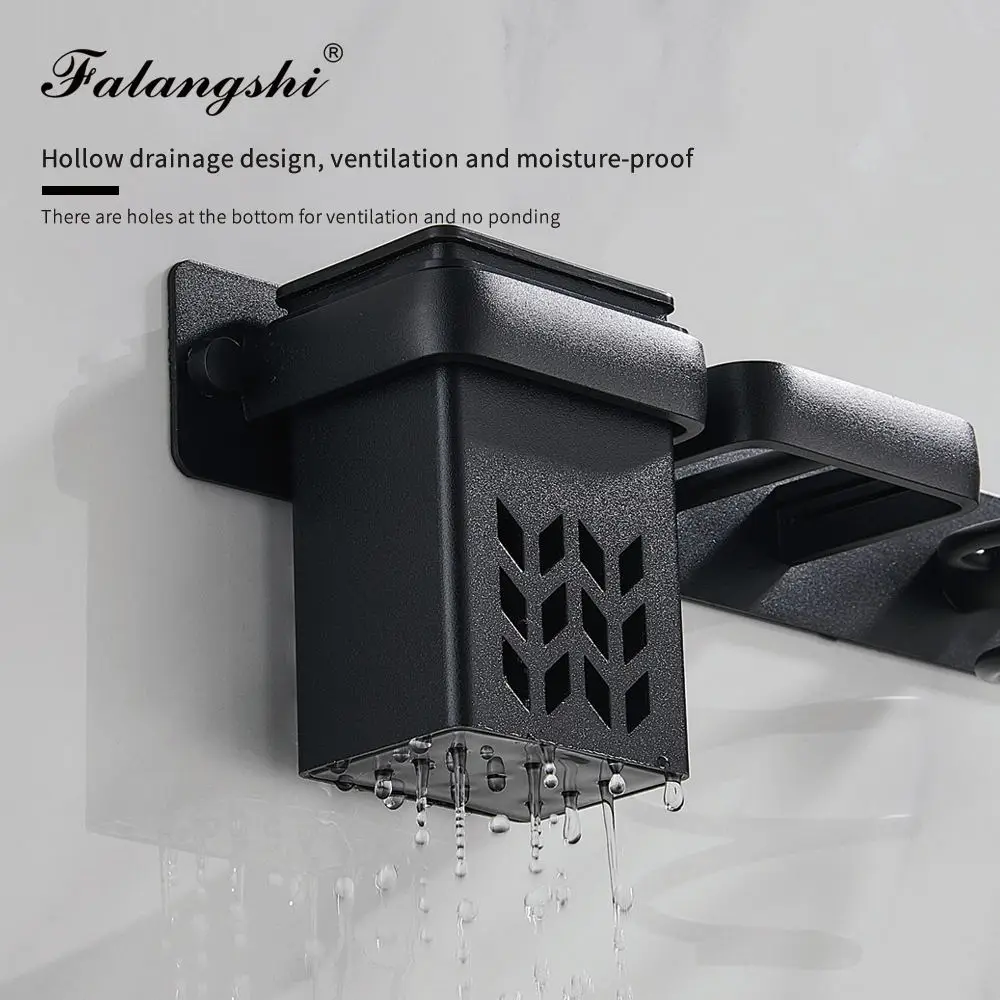Hair Dryer Organizer Rack Bathroom Hairdryer And Straightener Holder Wall Mounted Shelves Accessories Blower Shelves WB8022 3