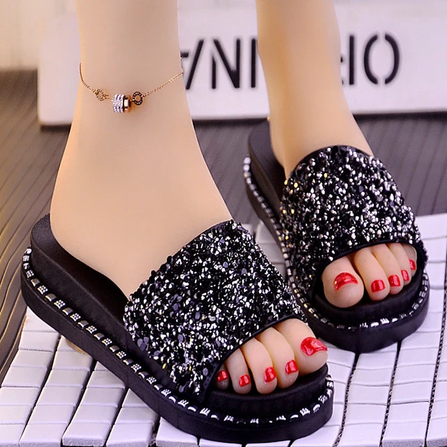 Slippers Platform Women Summer  Summer Fashion Slippers Home - Open Women  Slippers - Aliexpress